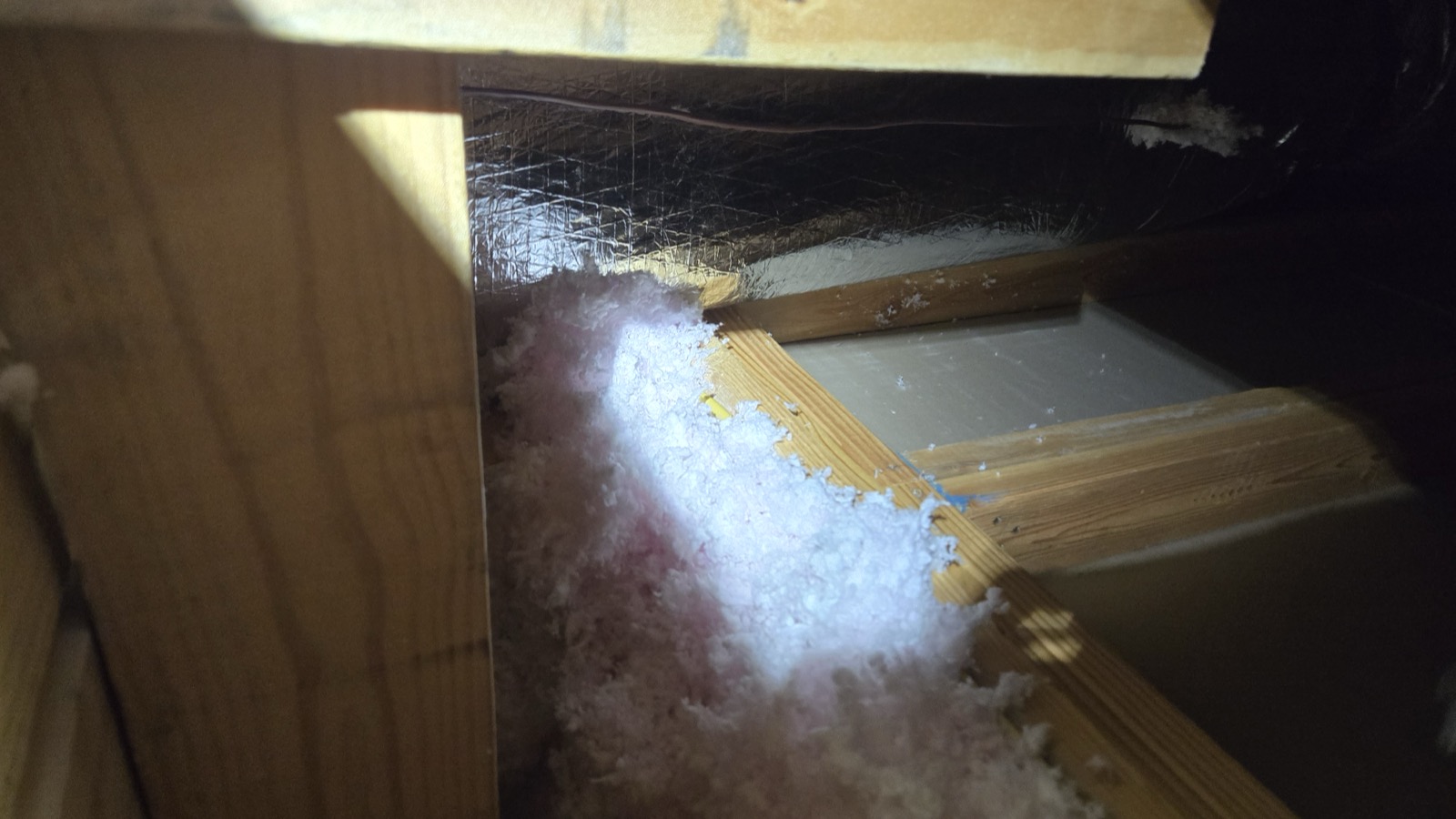 Open HVAC chase between floors